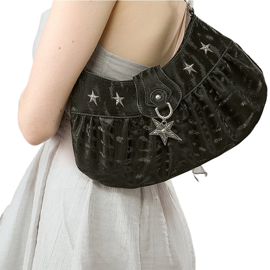 Starry Retro Crescent Bag