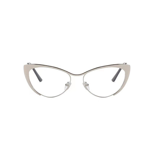 Silver Cat-Eye Glasses
