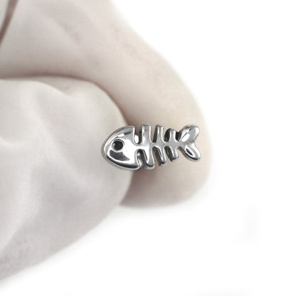 Fishbone Stud Earrings