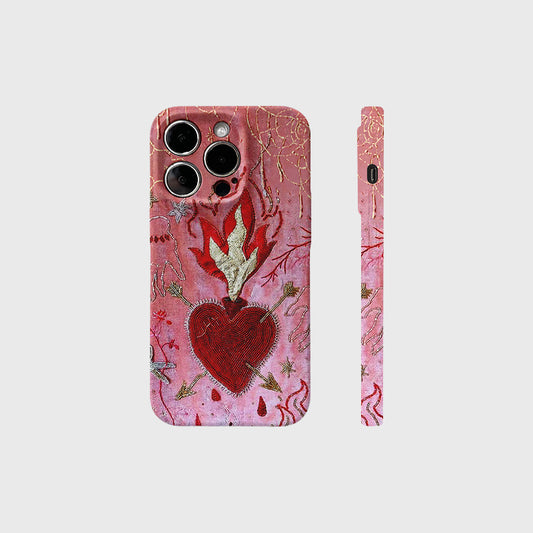 Burning Heart Phone Case