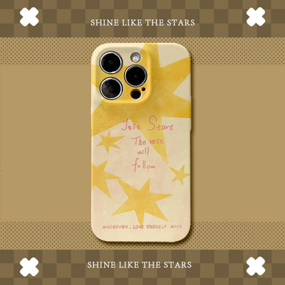 Cream Yellow Star Phone Case