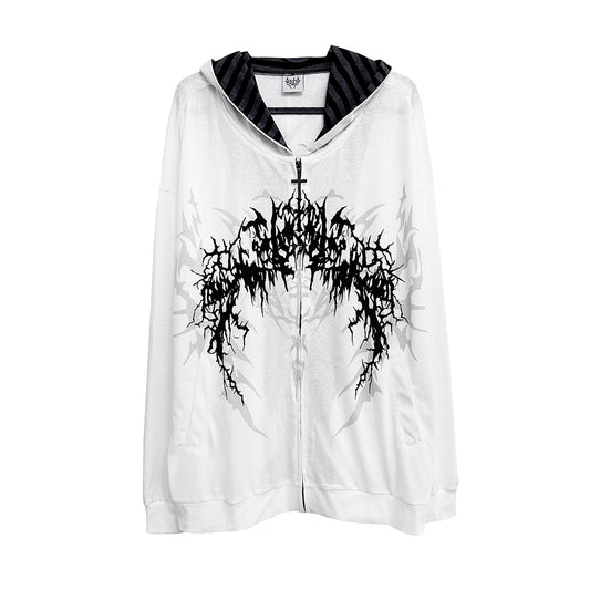 Dark Hooded UV Jacket