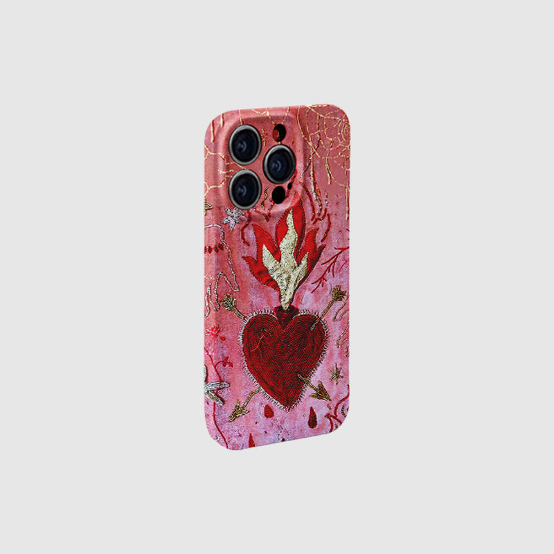 Burning Heart Phone Case