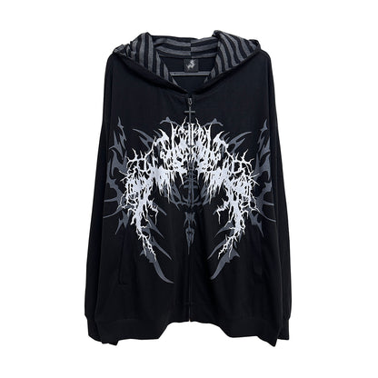 Dark Hooded UV Jacket