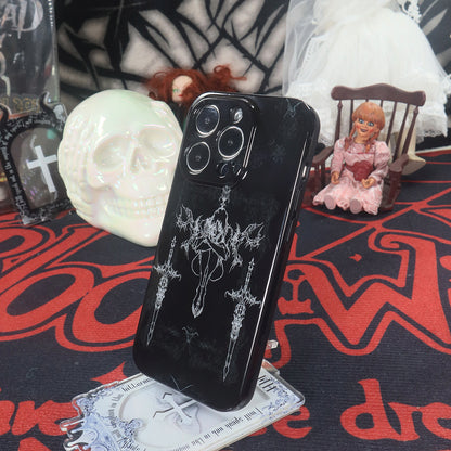 Black Line Art Phone Case