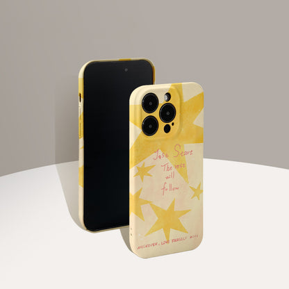 Cream Yellow Star Phone Case