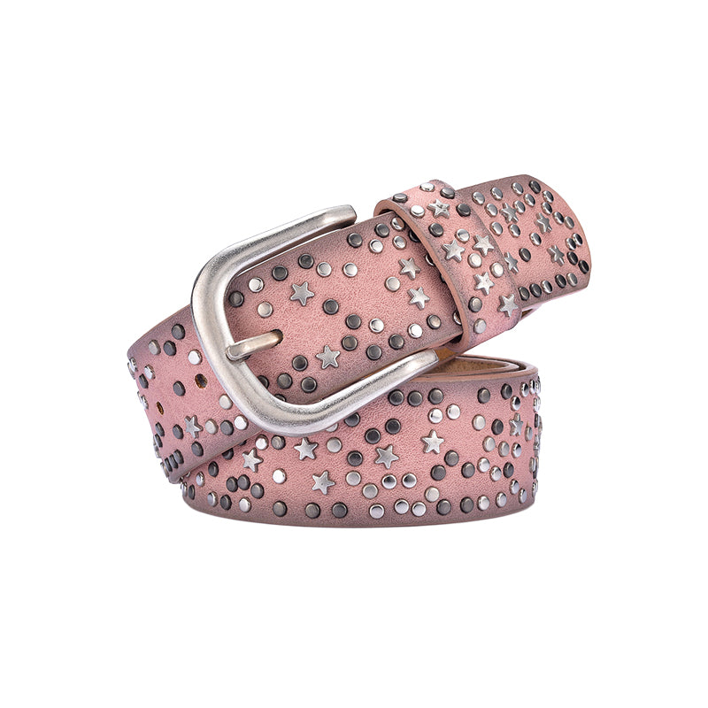 Star Studs Pink Belt