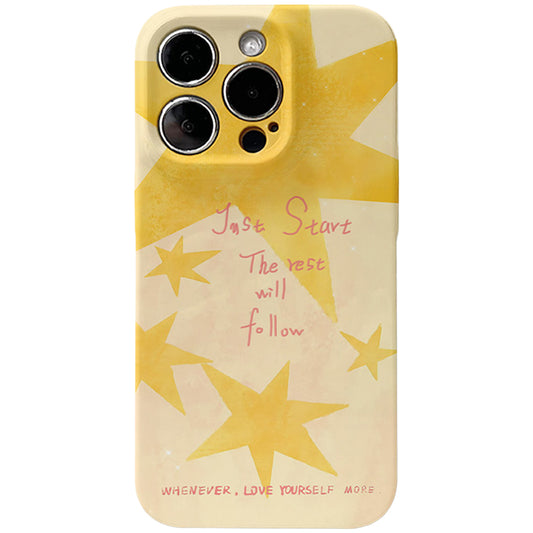 Cream Yellow Star Phone Case