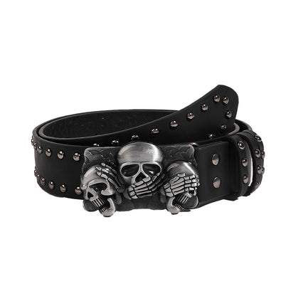 Skull Stud Belt