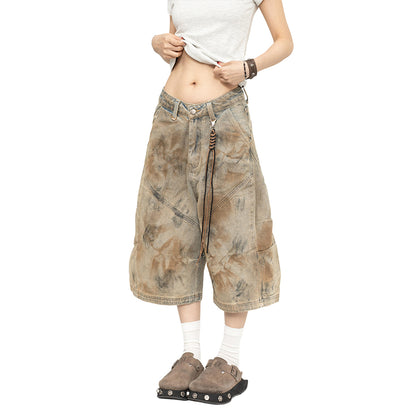 Vintage Washed Denim Pants