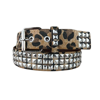 Leopard Studded Belt