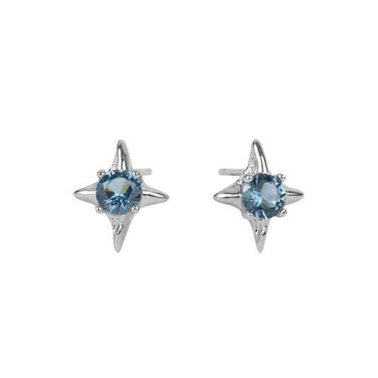 Blue Nova Stud Earrings