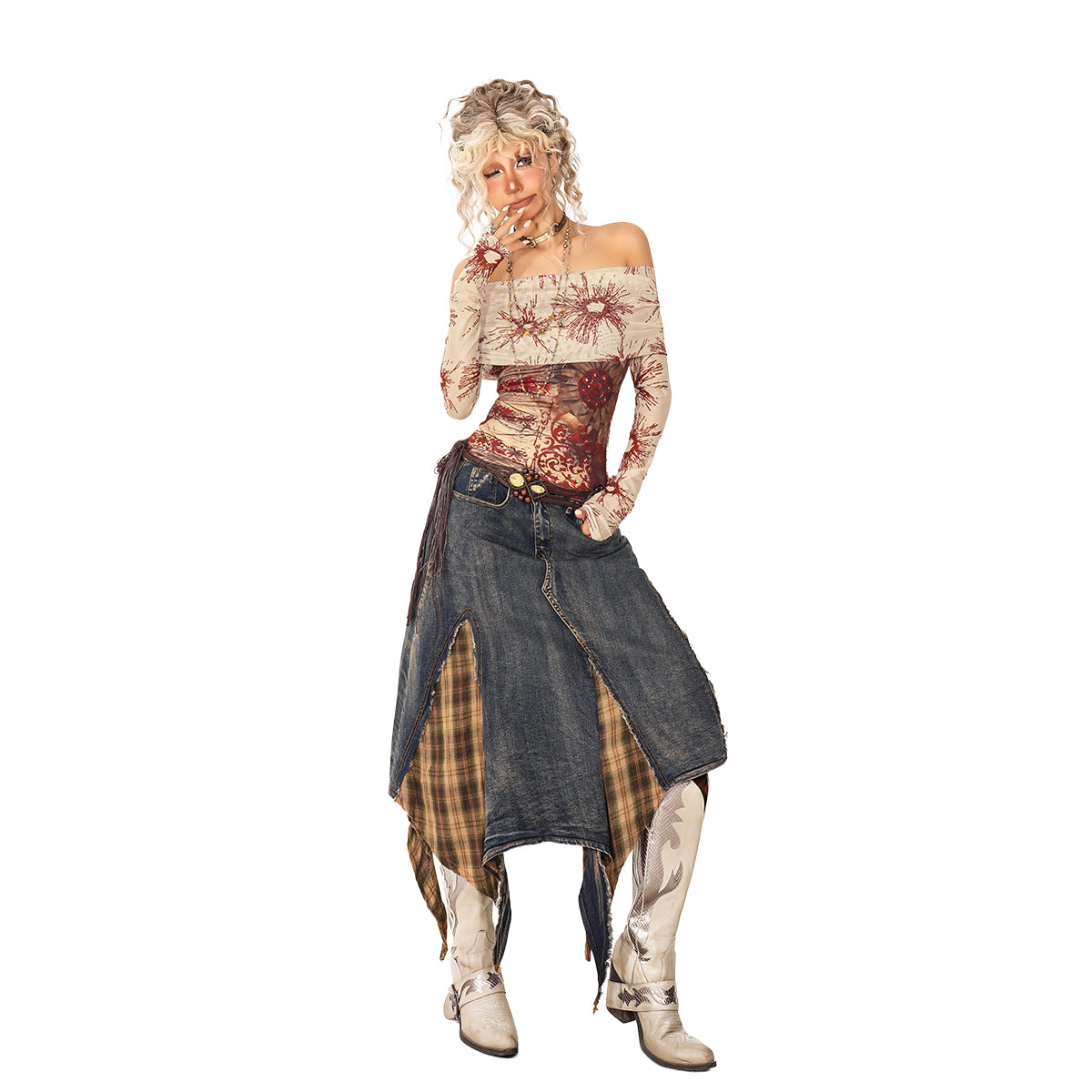 Sheer Mesh Cover-Up Top