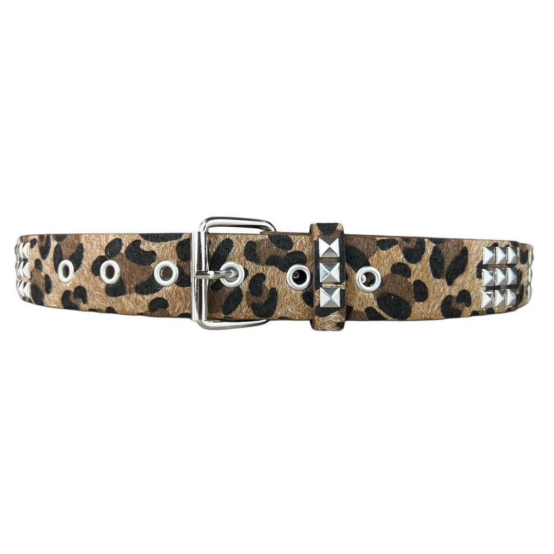 Leopard Studded Belt