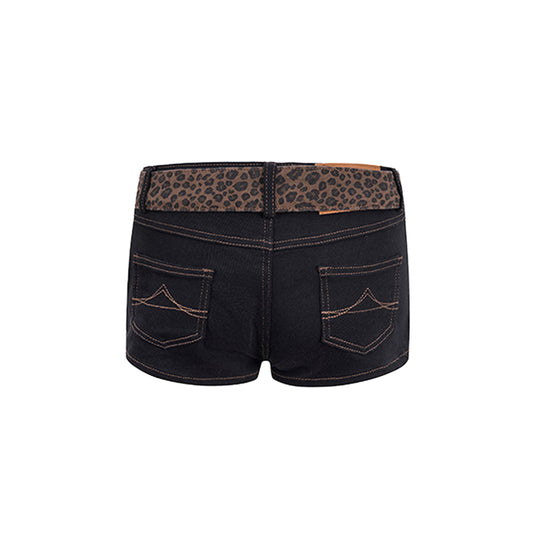 Leopard Patchwork Shorts