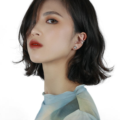 White Agate Earrings