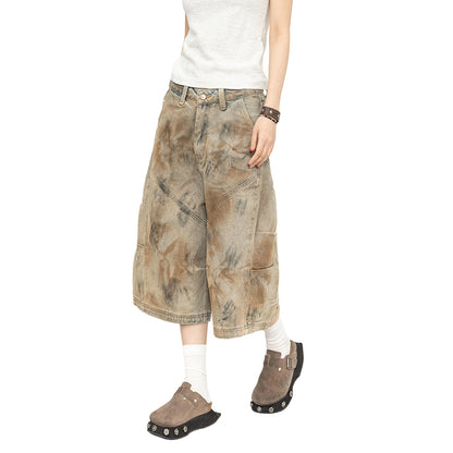 Vintage Washed Denim Pants