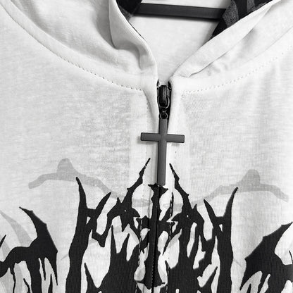 Dark Hooded UV Jacket