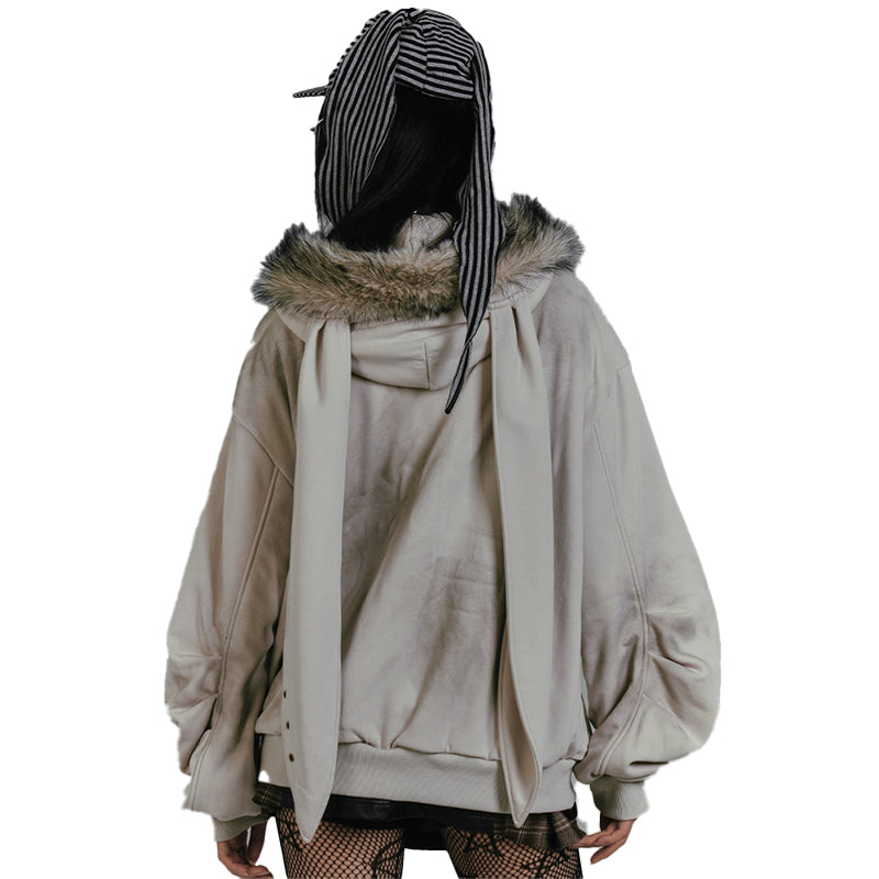 Bunny Ear Hooded Jacket