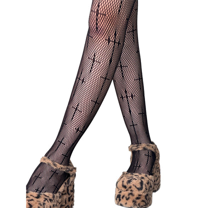 Cross Mesh Tights