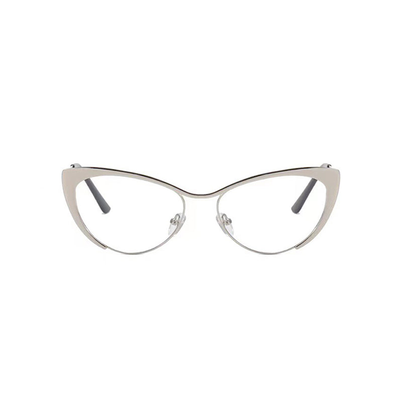 Silver Cat-Eye Glasses