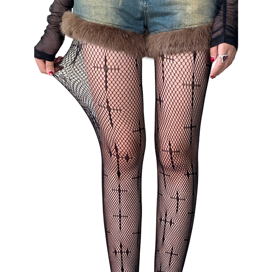 Cross Mesh Tights