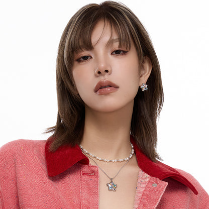 Stitch Star Stud Earrings