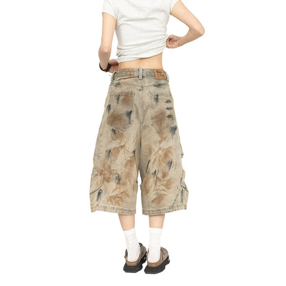 Vintage Washed Denim Pants