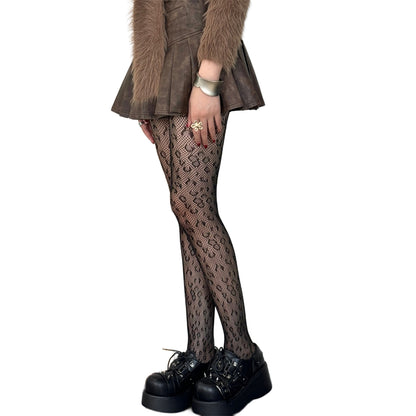 Wild Lace Leopard Tights