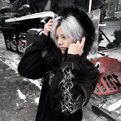 Blackthorn Fur Hoodie