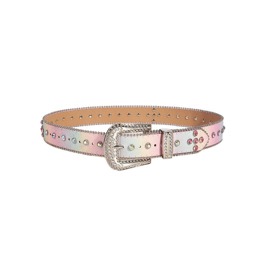 Colorful Rhinestone Western Belt