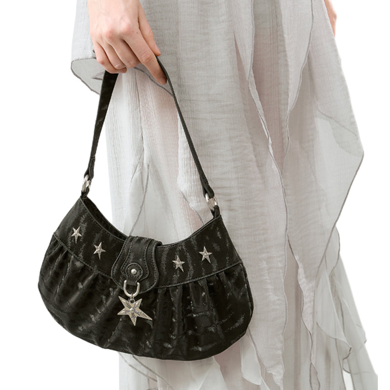 Starry Retro Crescent Bag