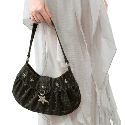 Starry Retro Crescent Bag