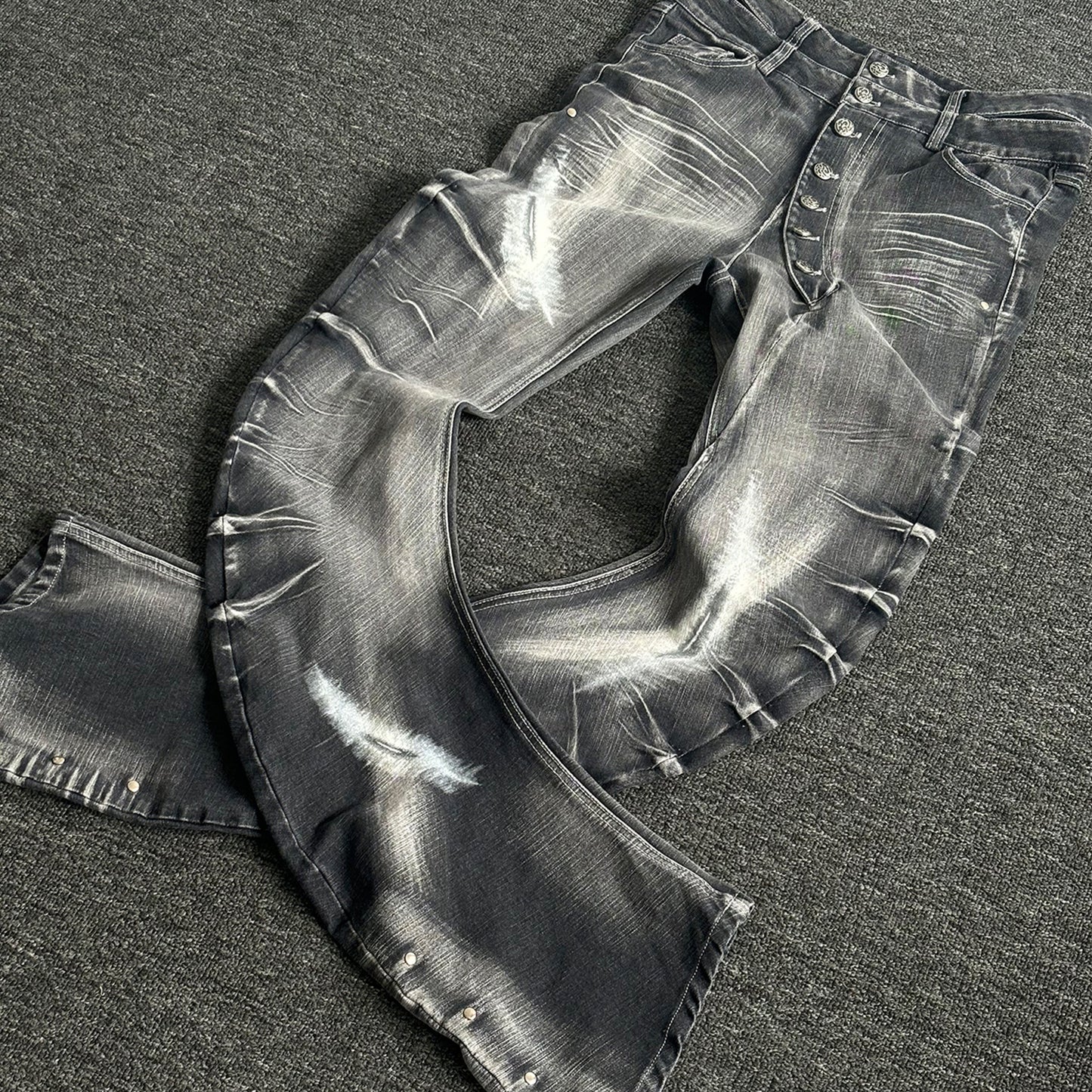 Washed Scimitar Stretch Denim