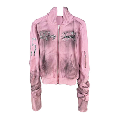 Pink Zip Hoodie
