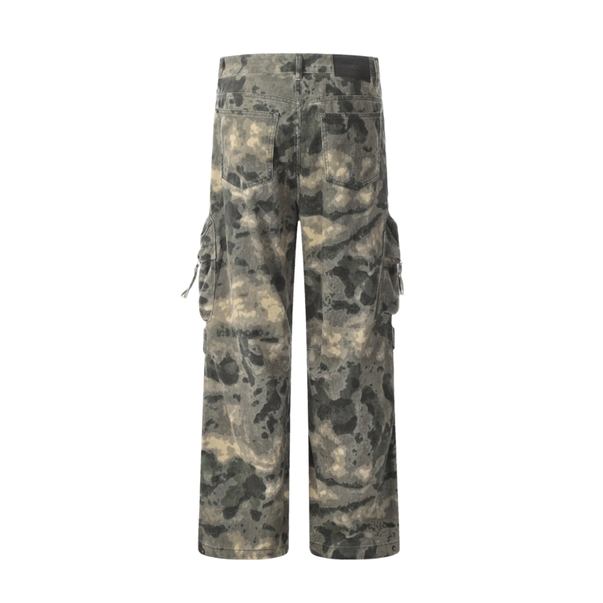 Camouflage Wide-Leg Pants