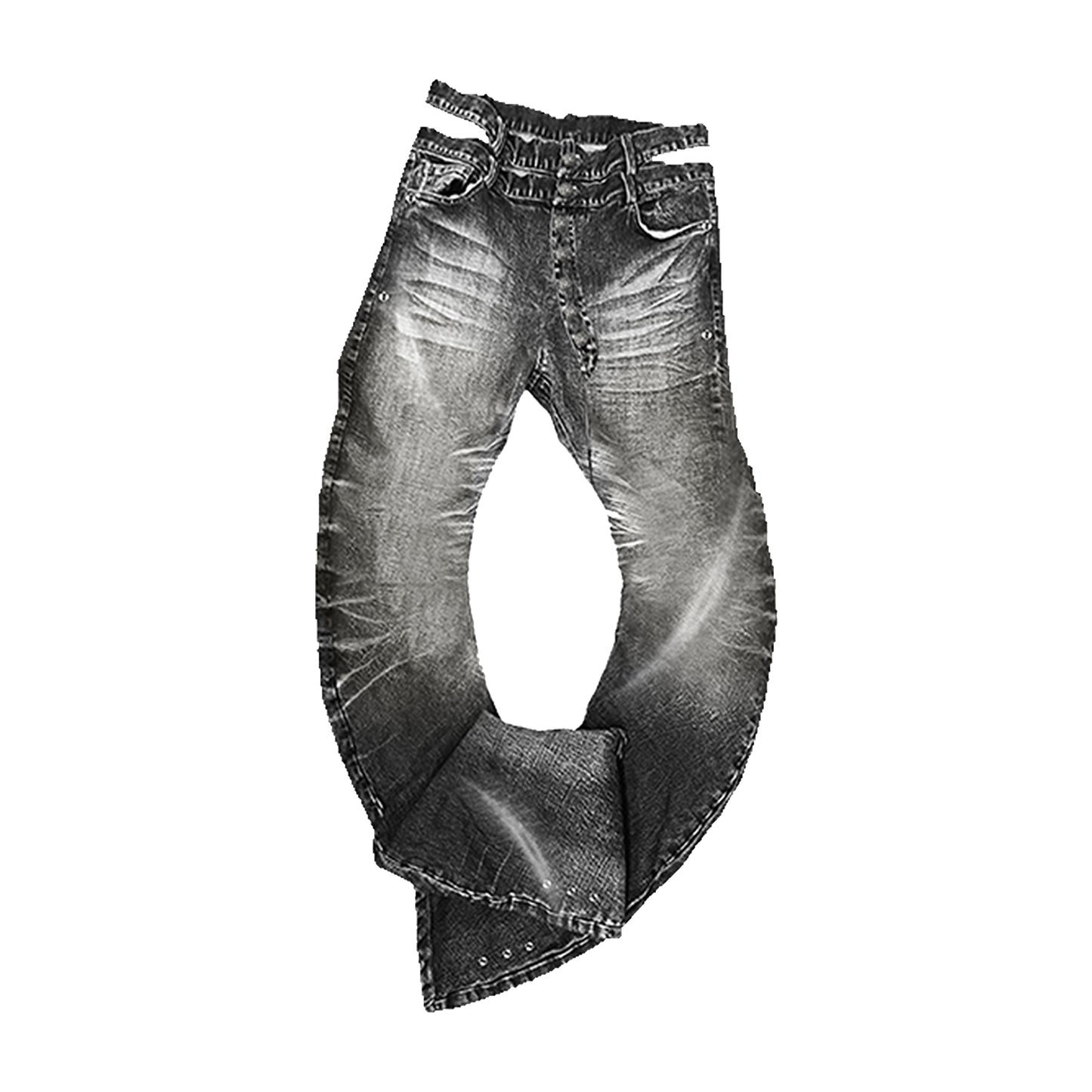 Washed Scimitar Stretch Denim