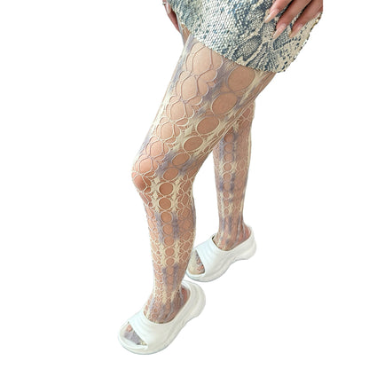 Lattice Charm Tights
