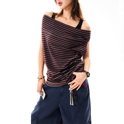 Striped Halter Tank Top