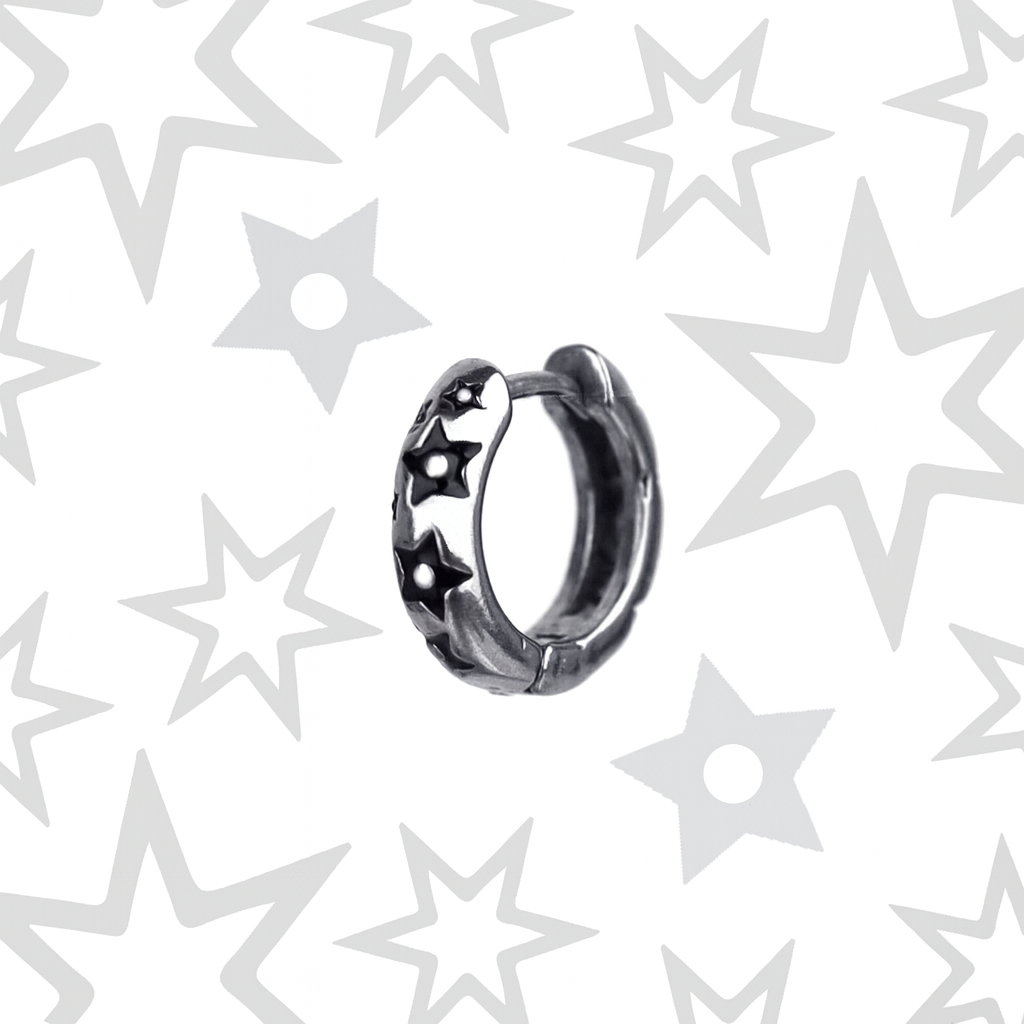 Star Hoop Earrings