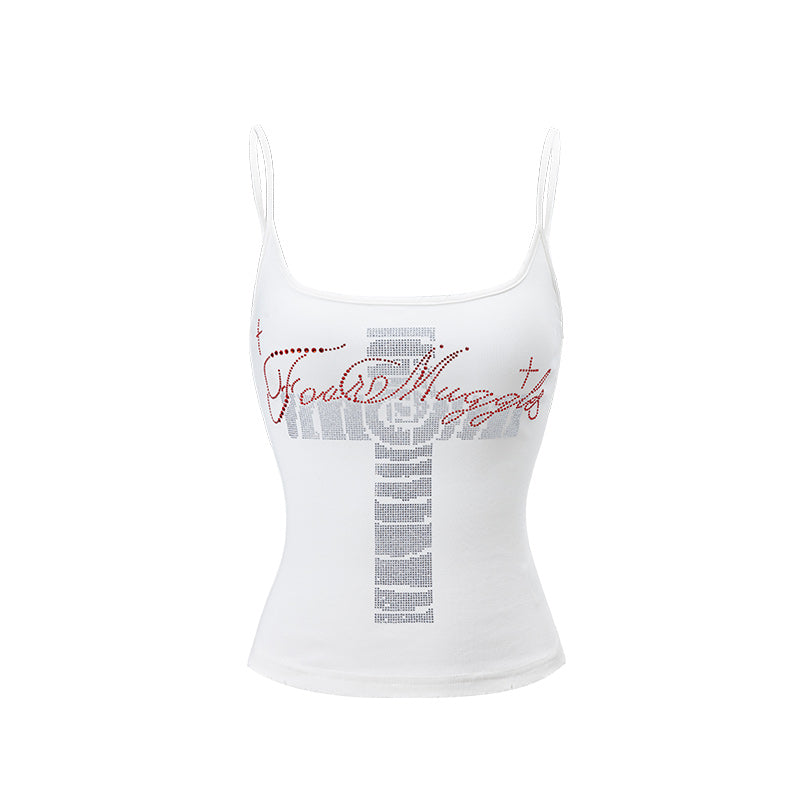 Y2K Rhinestone Camisole