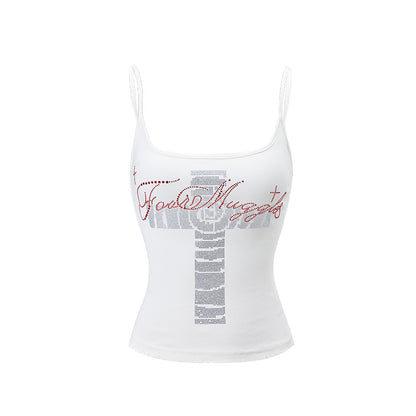 Y2K Rhinestone Camisole